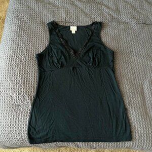 Merona Women's Black and Green Vest